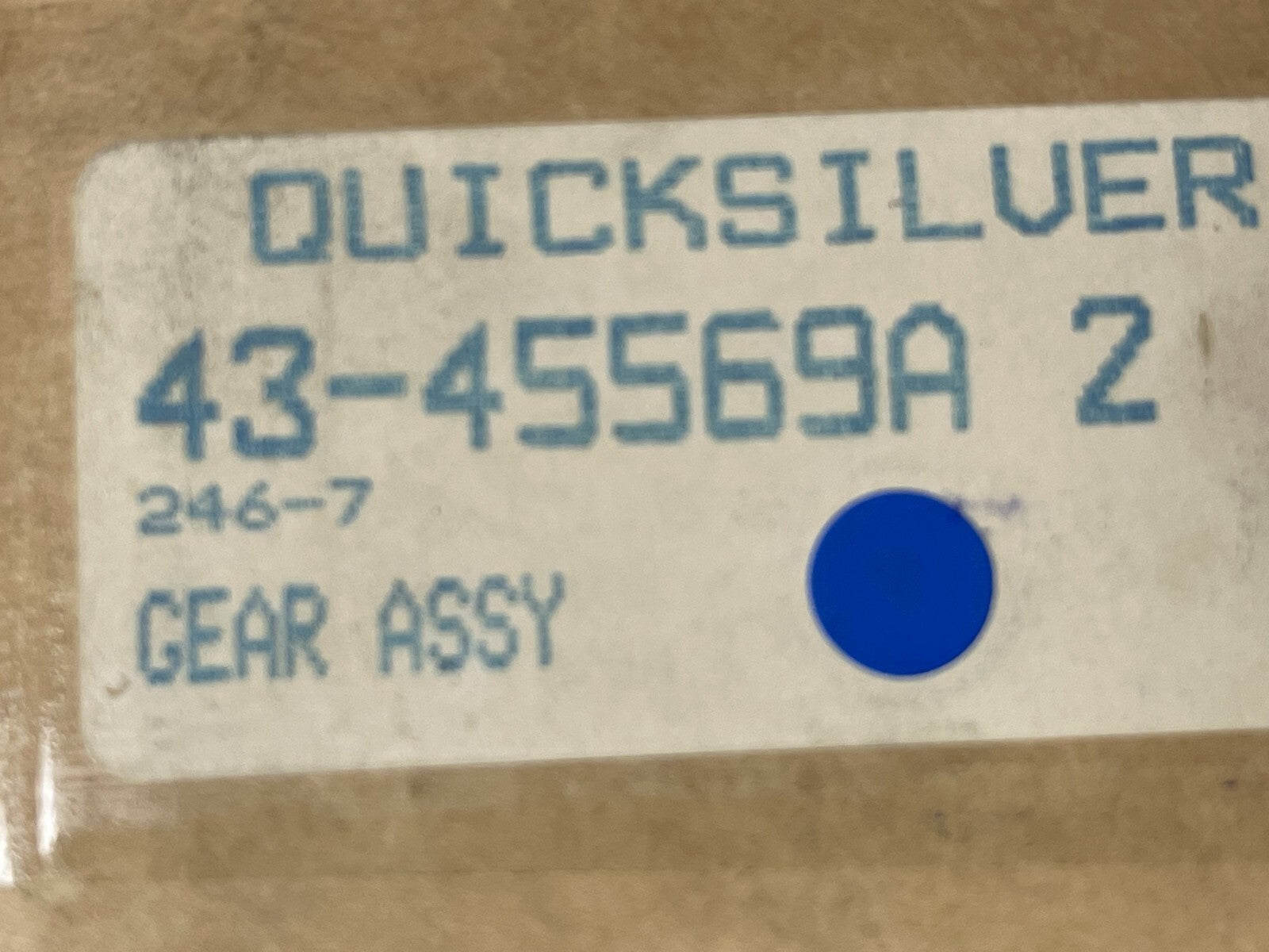 *NEW* 0670 Mercury Quicksilver Gear Assembly 43-45569A2 43 45569A2