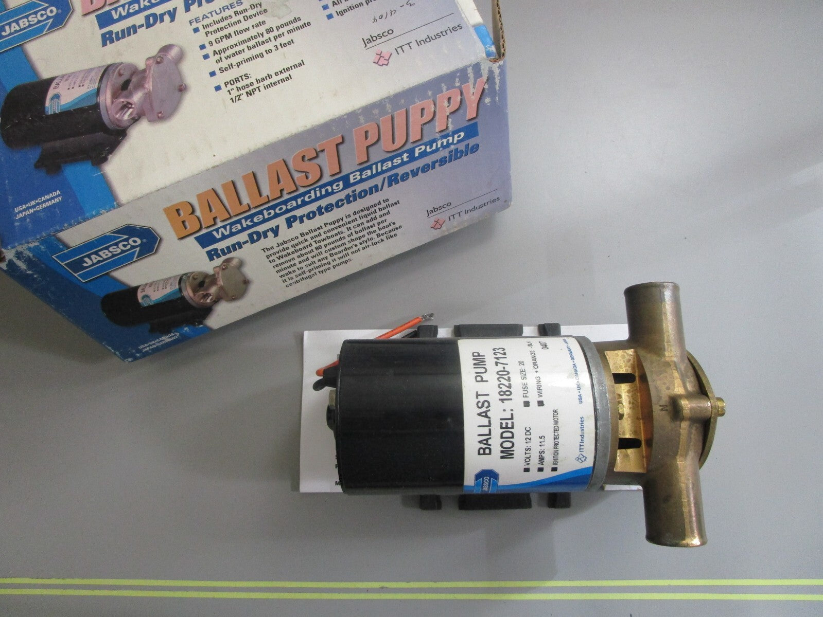 *NEW* 0820 Jabsco Ballast Water Puppy 18220-7123