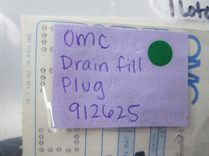 NEW OEM (LOT OF 2) 912625 0912625 OMC Johnson Evinrude Drain Fill Plug 0810