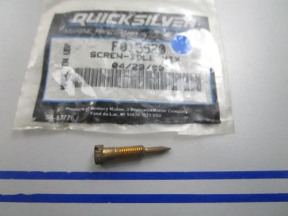 NEW OEM F015520 Mercury Quicksilver Idle Mix Screw 0810