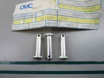 NEW OEM (LOT OF 3) 321636 0321636 OMC Johnson Evinrude Connector to Pin 0810