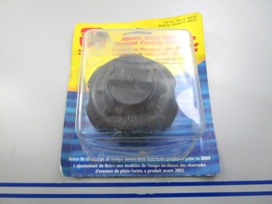 NEW 060100 Tempo Plastic Fuel Cap 0810