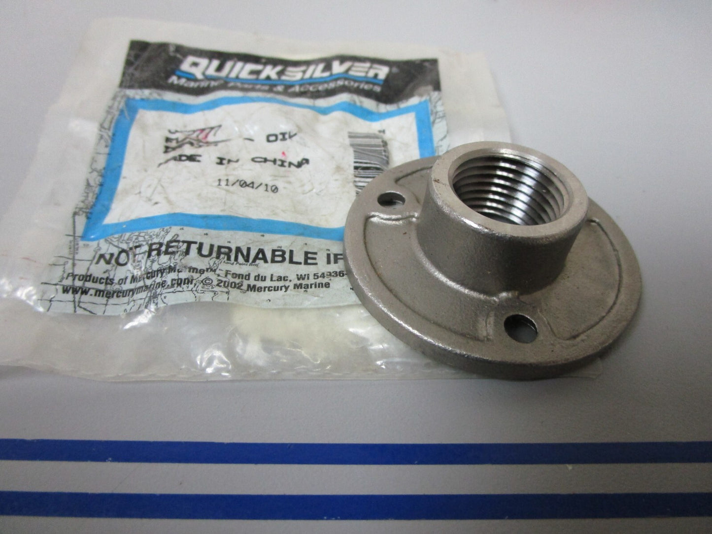 *NEW OEM* 0720 Mercury Quicksilver Oil Drain Flange 862777