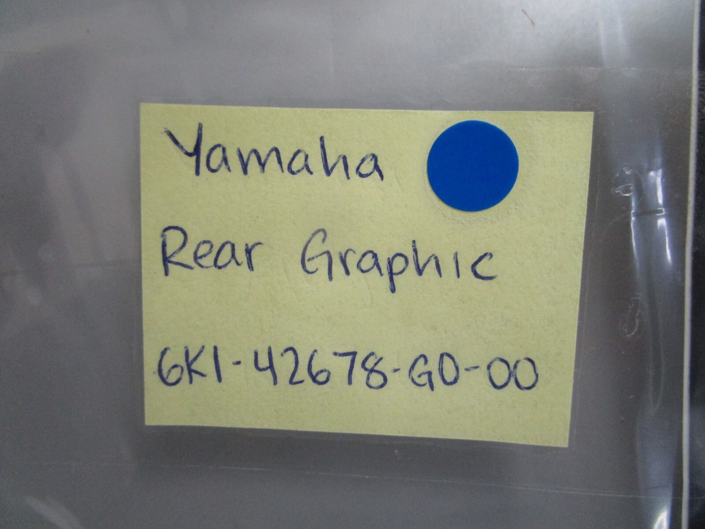 *NEW OEM* 0820 Yamaha Rear Graphic 6K1-42678-G0-00