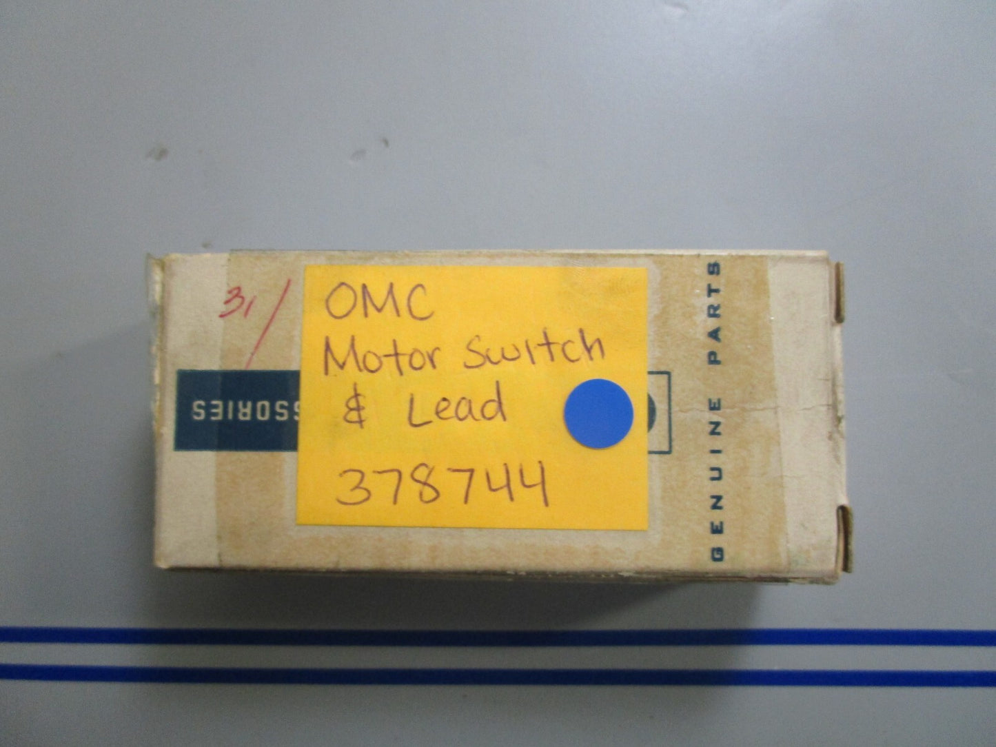 *NEW OEM* 0810 OMC Johnson Evinrude Motor Switch & Lead 378744 0378744