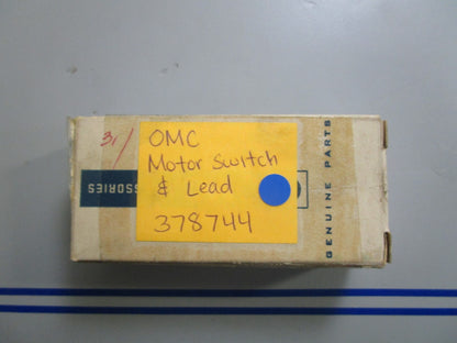 *NEW OEM* 0810 OMC Johnson Evinrude Motor Switch & Lead 378744 0378744