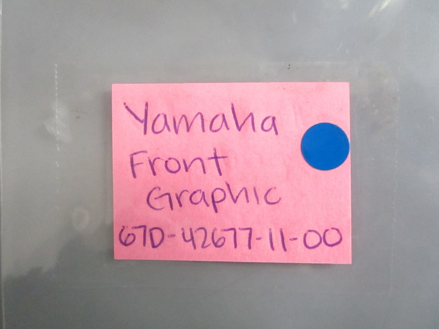 NEW OEM 67D-43677-11-00 Yamaha Front Graphic 0820