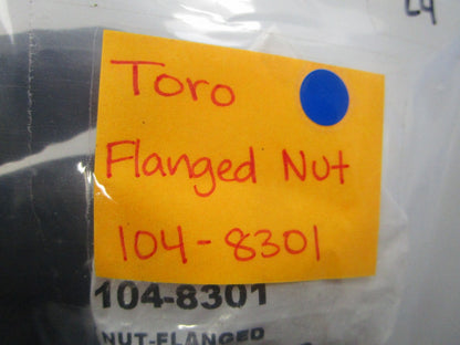 NEW OEM (LOT OF 4) 104-8301 Toro Flanged Nut 0810