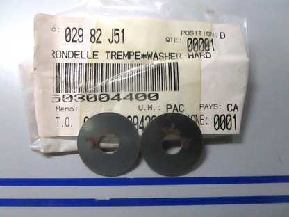 *NEW* (LOT OF 2) 0810 Ski Doo BRP Washer 503004400