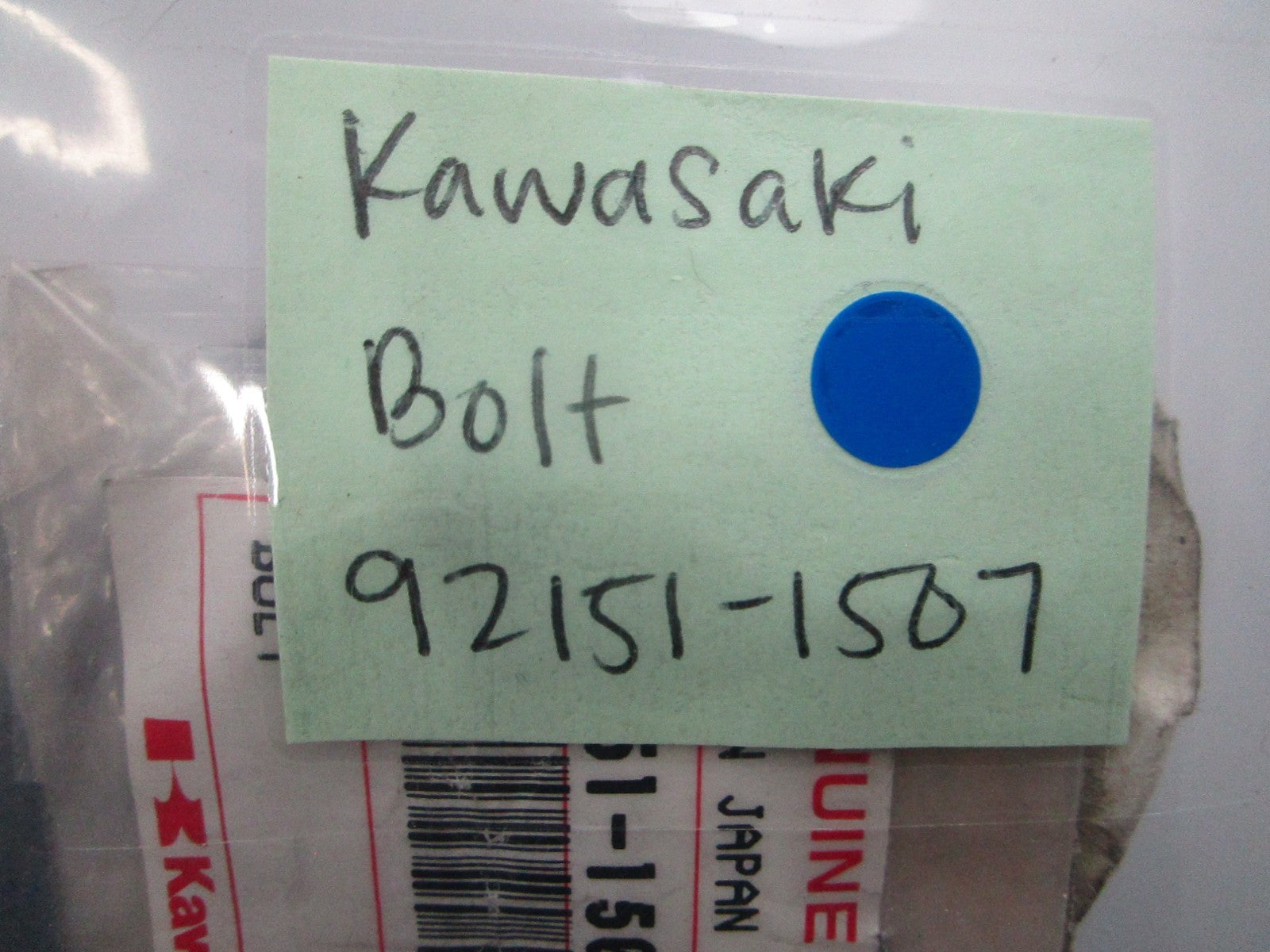 NEW OEM Kawasaki 92151-1507 Bolt 0810