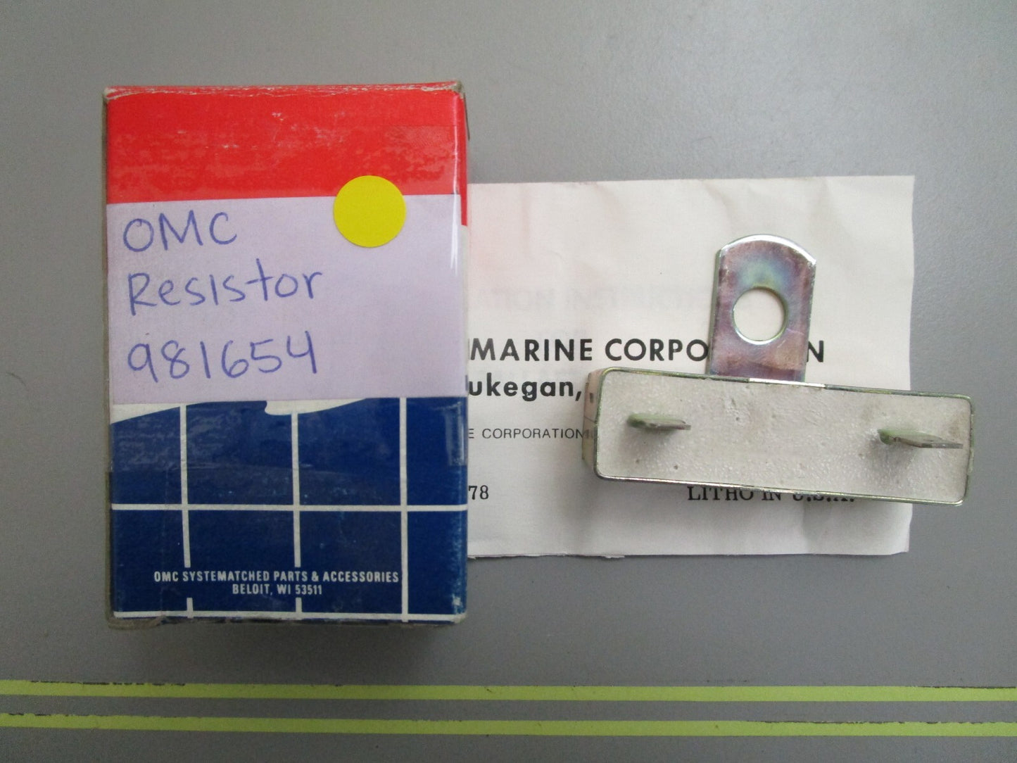 *NEW OEM* 0820 OMC Johnson Evinrude Resistor 981654 0981654