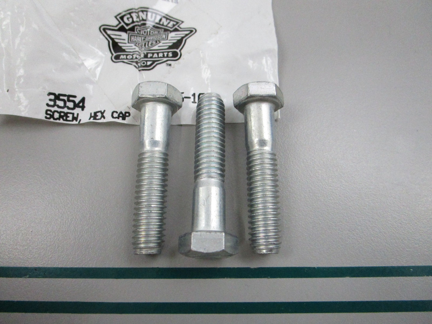 NEW OEM (LOT OF 3) 3554 Harley Davidson Hex Cap Screw 0810