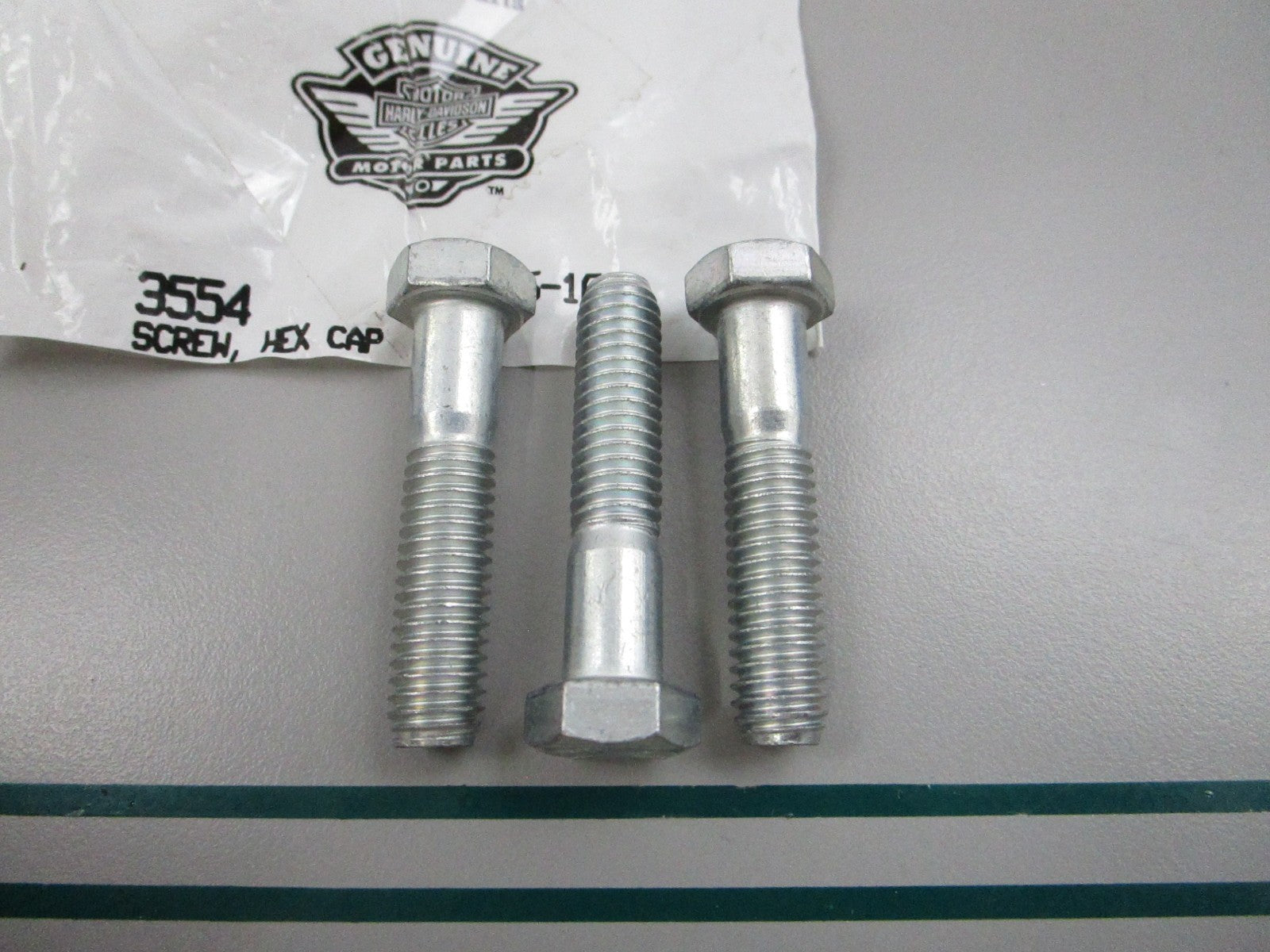 NEW OEM (LOT OF 3) 3554 Harley Davidson Hex Cap Screw 0810