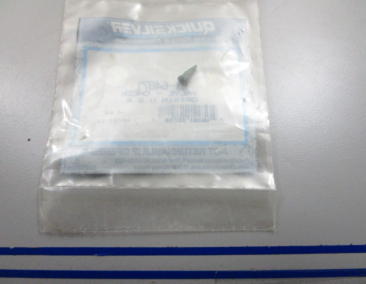 *NEW OEM* 0810 Mercury Quicksilver Check Valve 21-64871