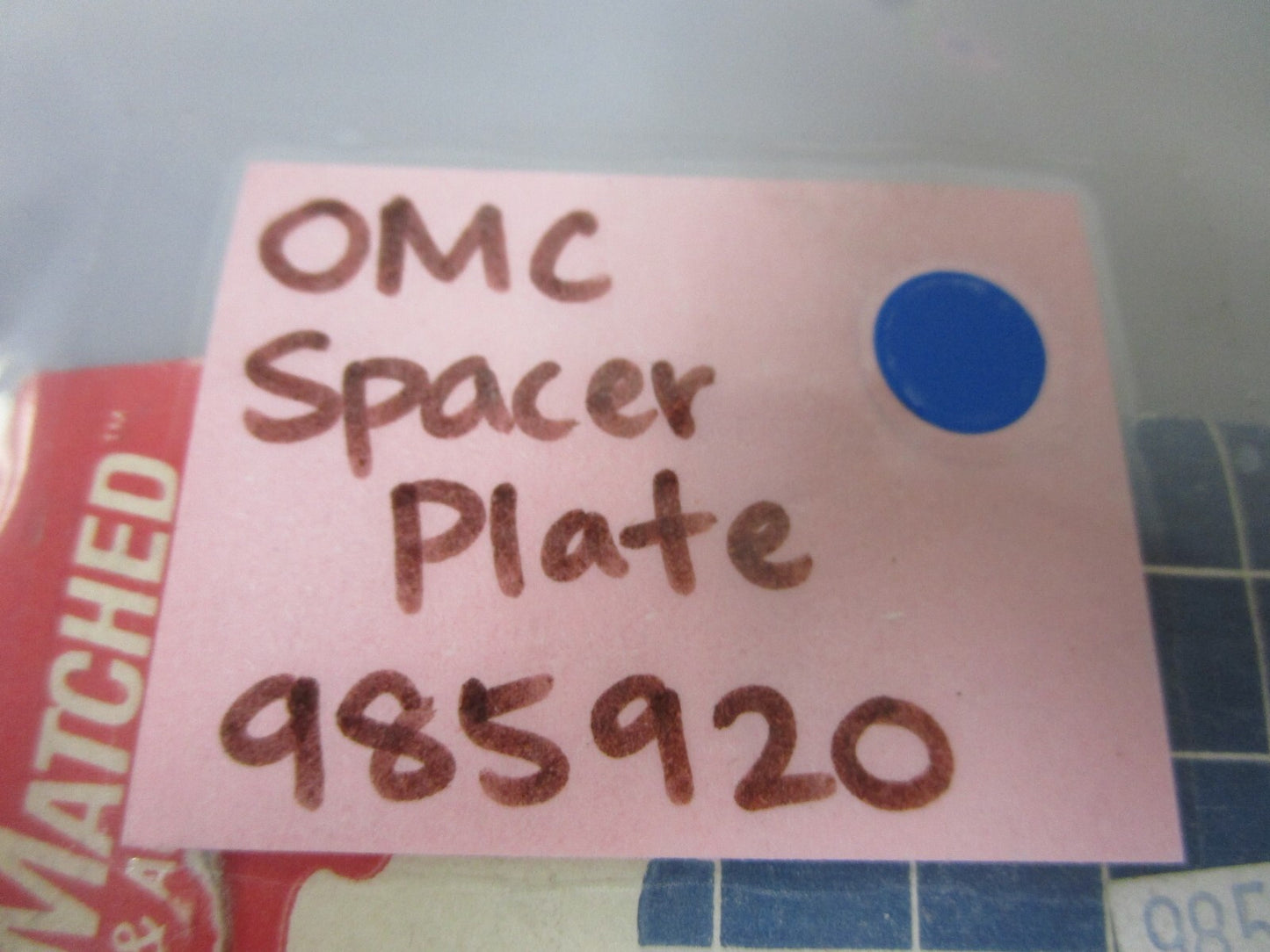 *NEW OEM* (LOT OF 2) 0810 OMC Johnson Evinrude Spacer Plate 985920 0985920
