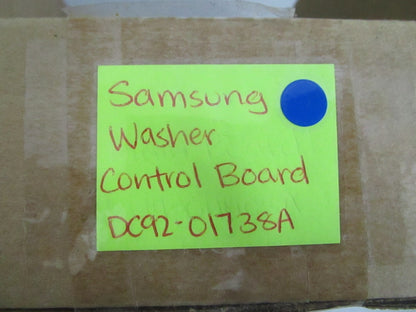 *NEW OEM* 0820 Samsung Washer Control Board DC92-01738A