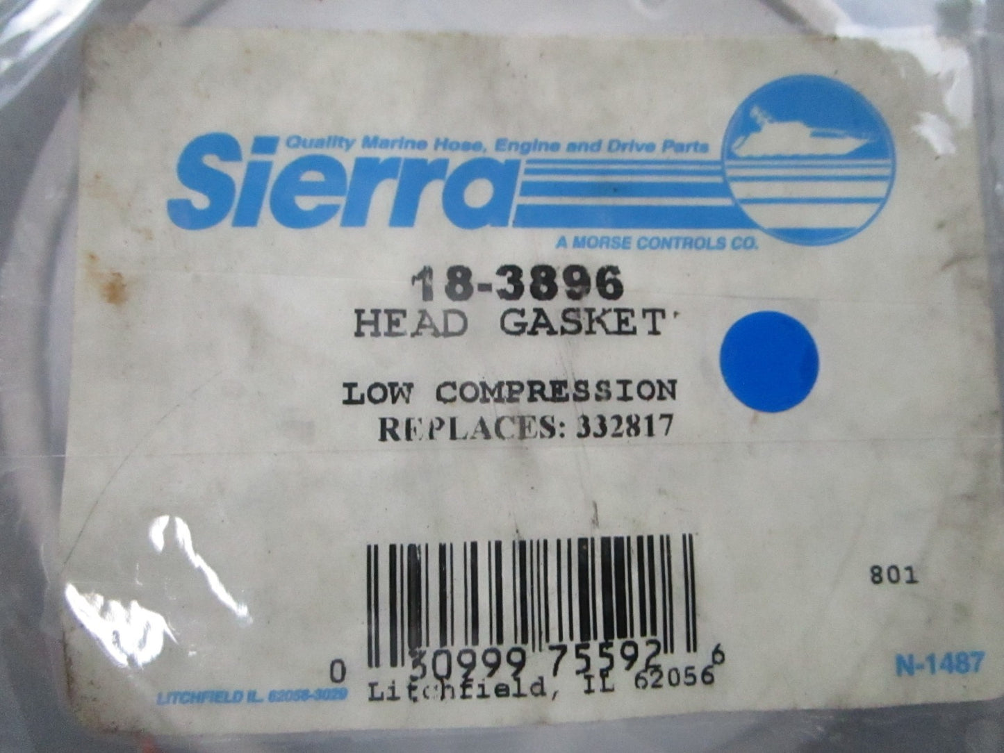 *NEW* 0810 Sierra Head Gasket 18-3896 Replaces: 332817 0332817