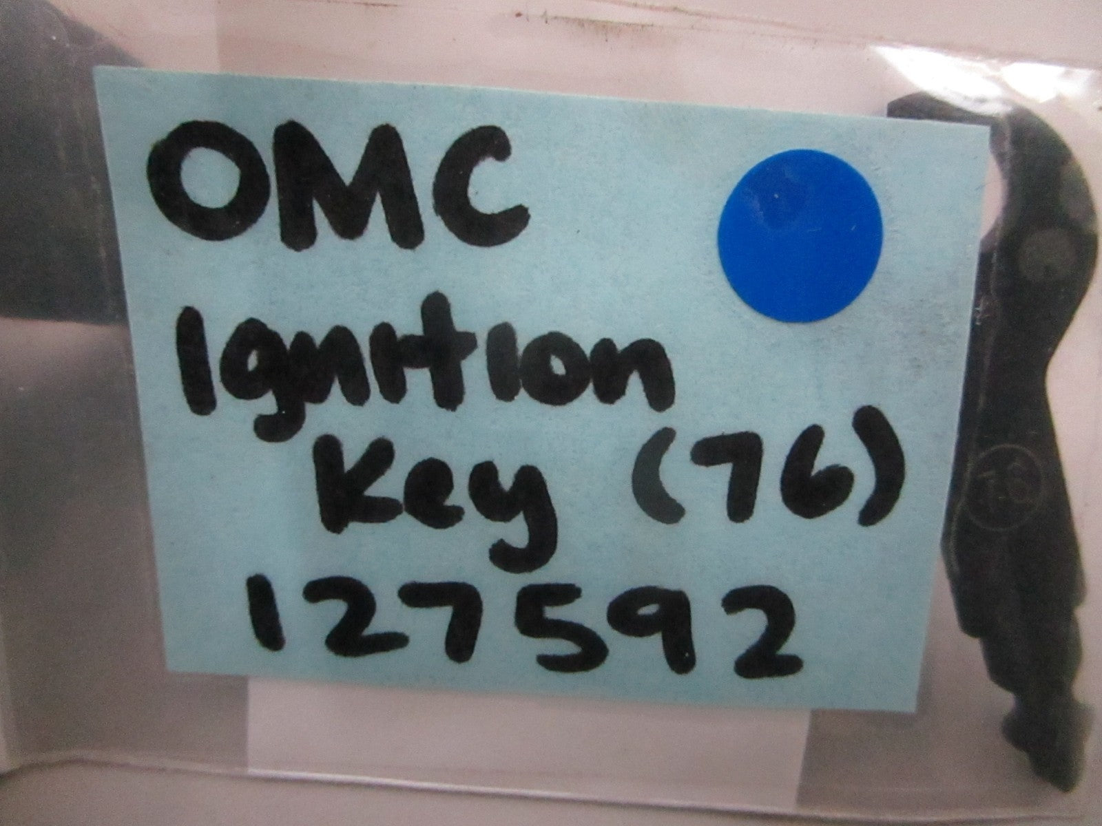 *NEW OEM* 0810 OMC Johnson Evinrude Ignition Key (76) 127592 0127592