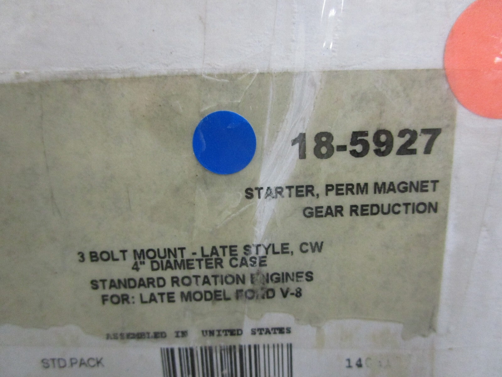 *NEW* 0820 Sierra Perm Magnet Gear Reduction Starter 18-5927 For Late Model Ford