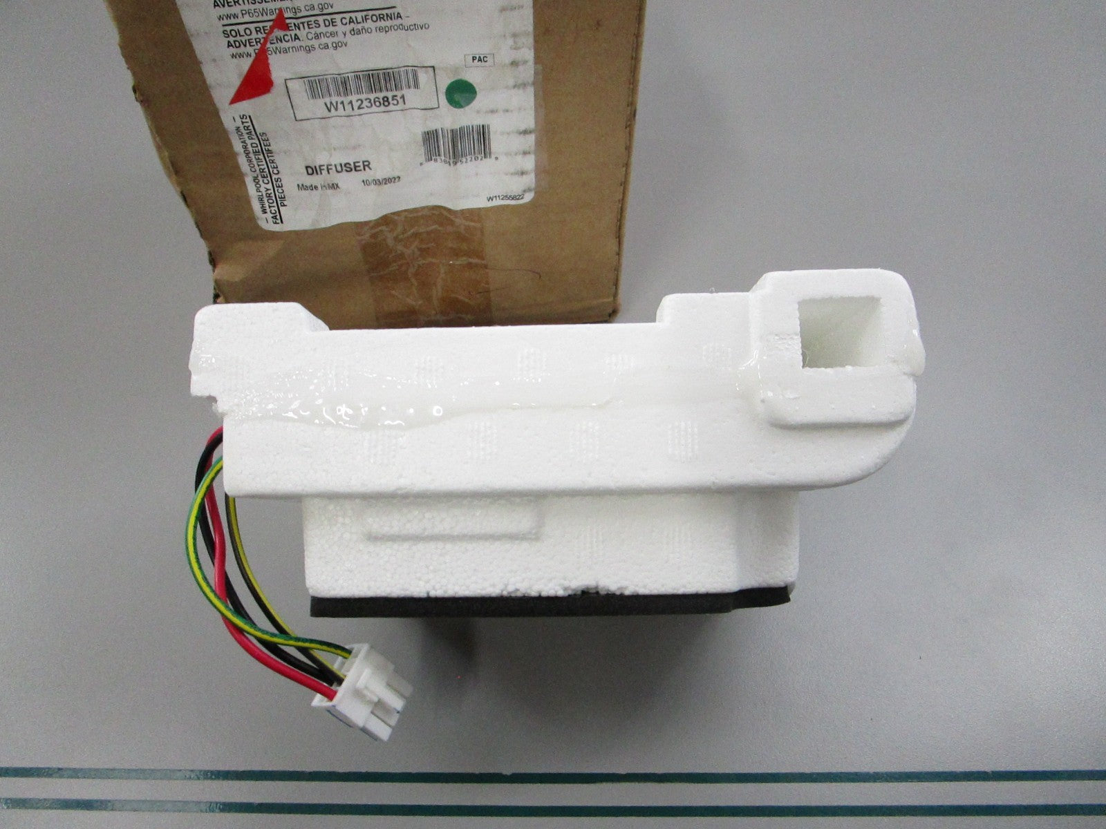 NEW OEM W11236851 Whirlpool Diffuser 0810
