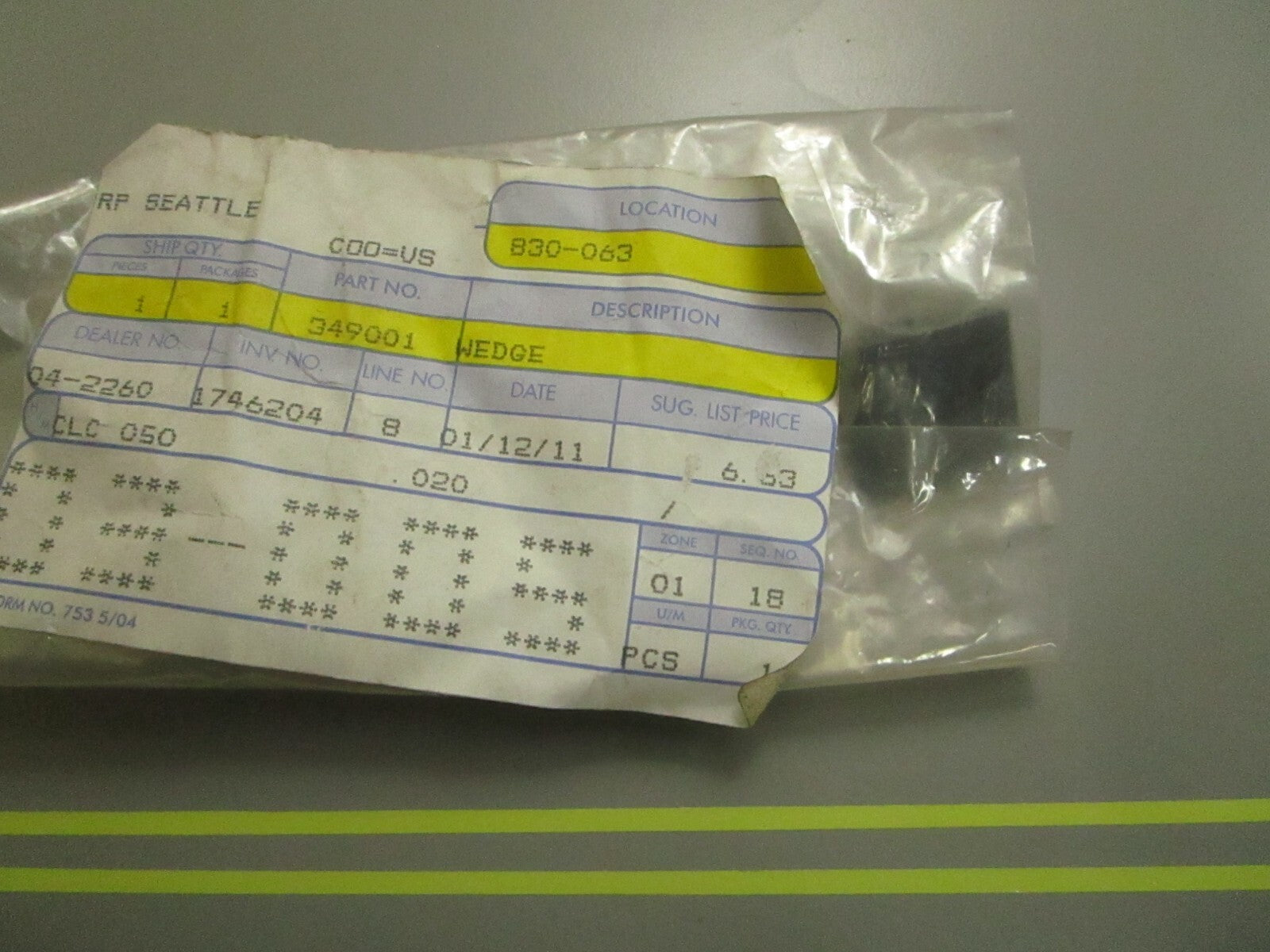 *NEW OEM* 0810 OMC Johnson Evinrude Wedge 349001 0349001