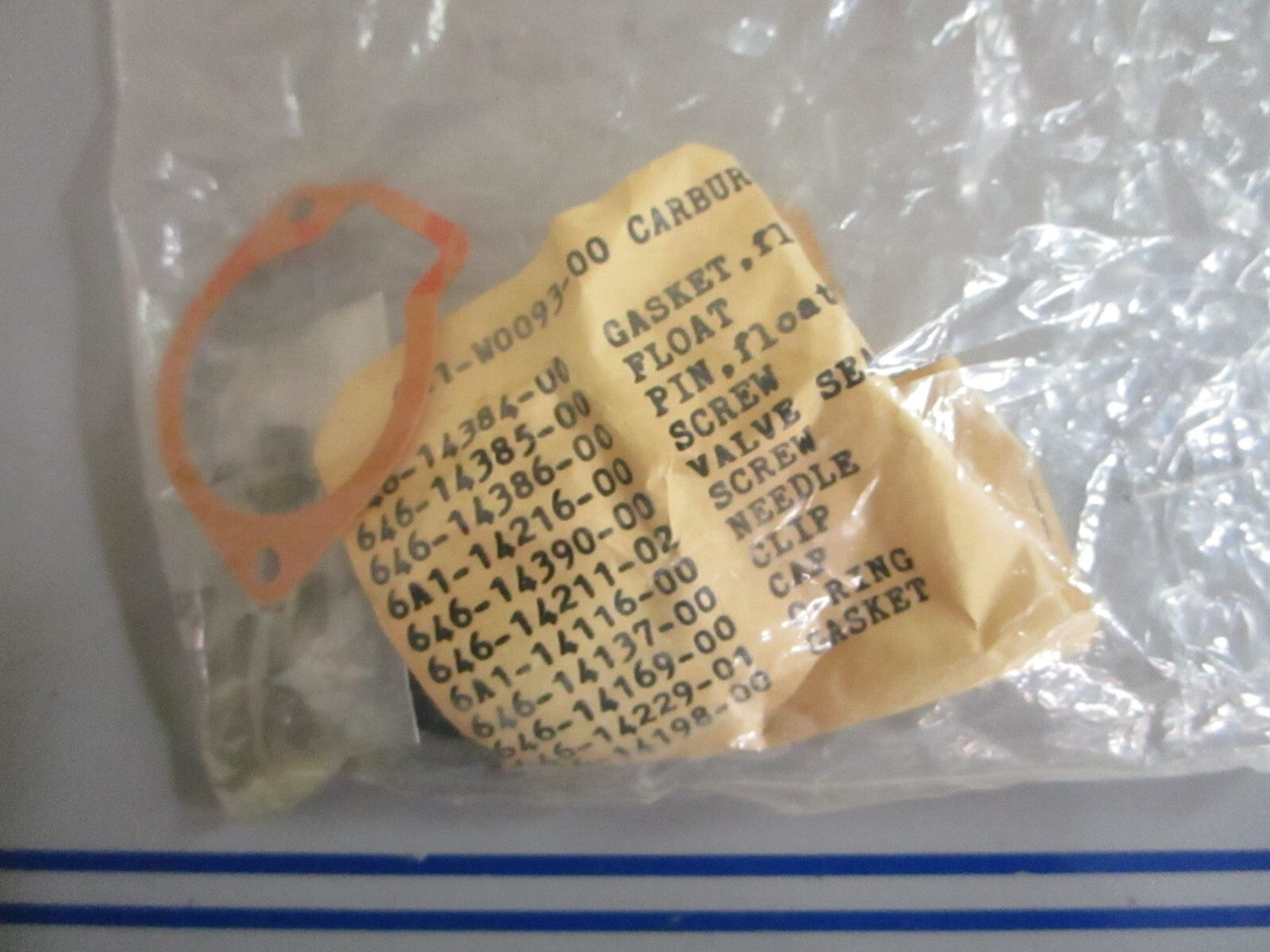 *NEW OEM* 0820 Yamaha Carburetor Repair Kit 6A1-W0093-00-00