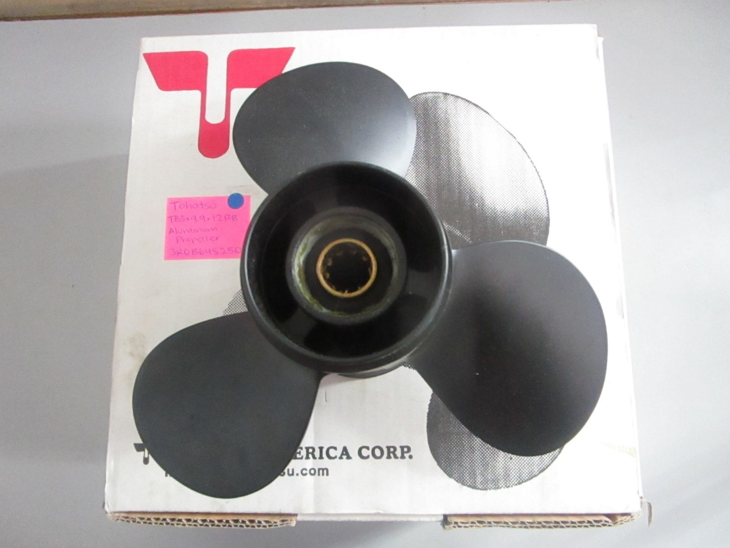 NEW OEM 3R0B645250 Tohatsu TB3×9.9×12RB Aluminum Propeller 0820