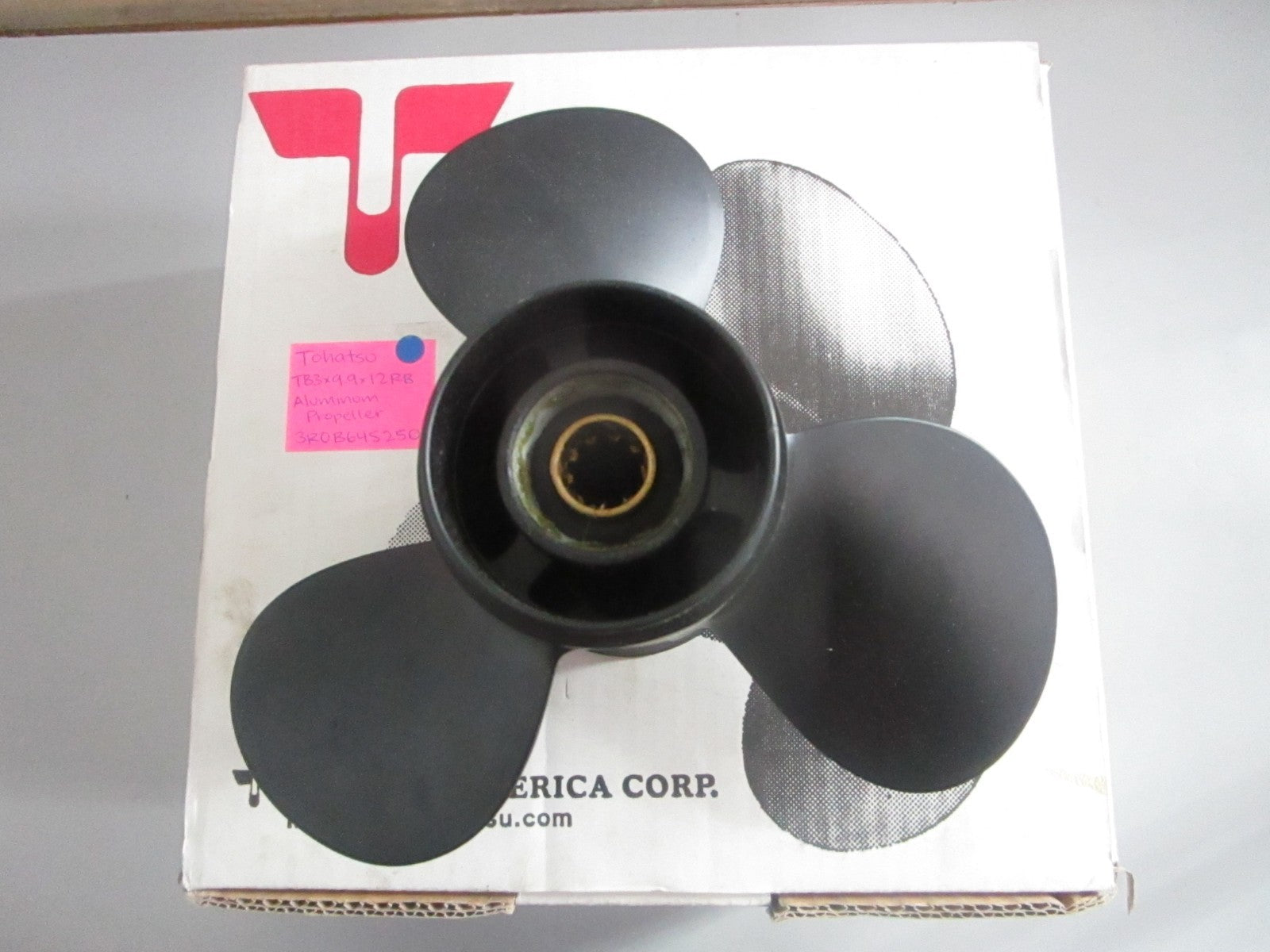 NEW OEM 3R0B645250 Tohatsu TB3×9.9×12RB Aluminum Propeller 0820