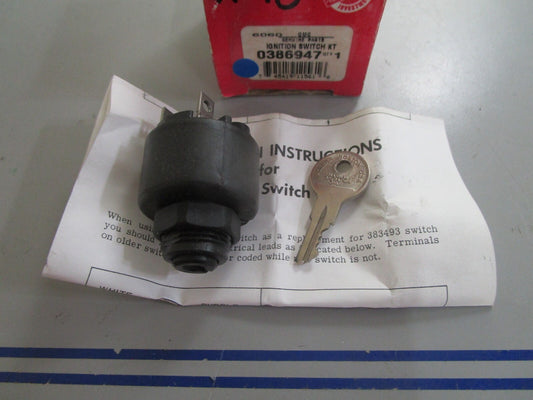 *NEW OEM* 0820 OMC Johnson Evinrude Ignition Switch Kit 386947 0386947