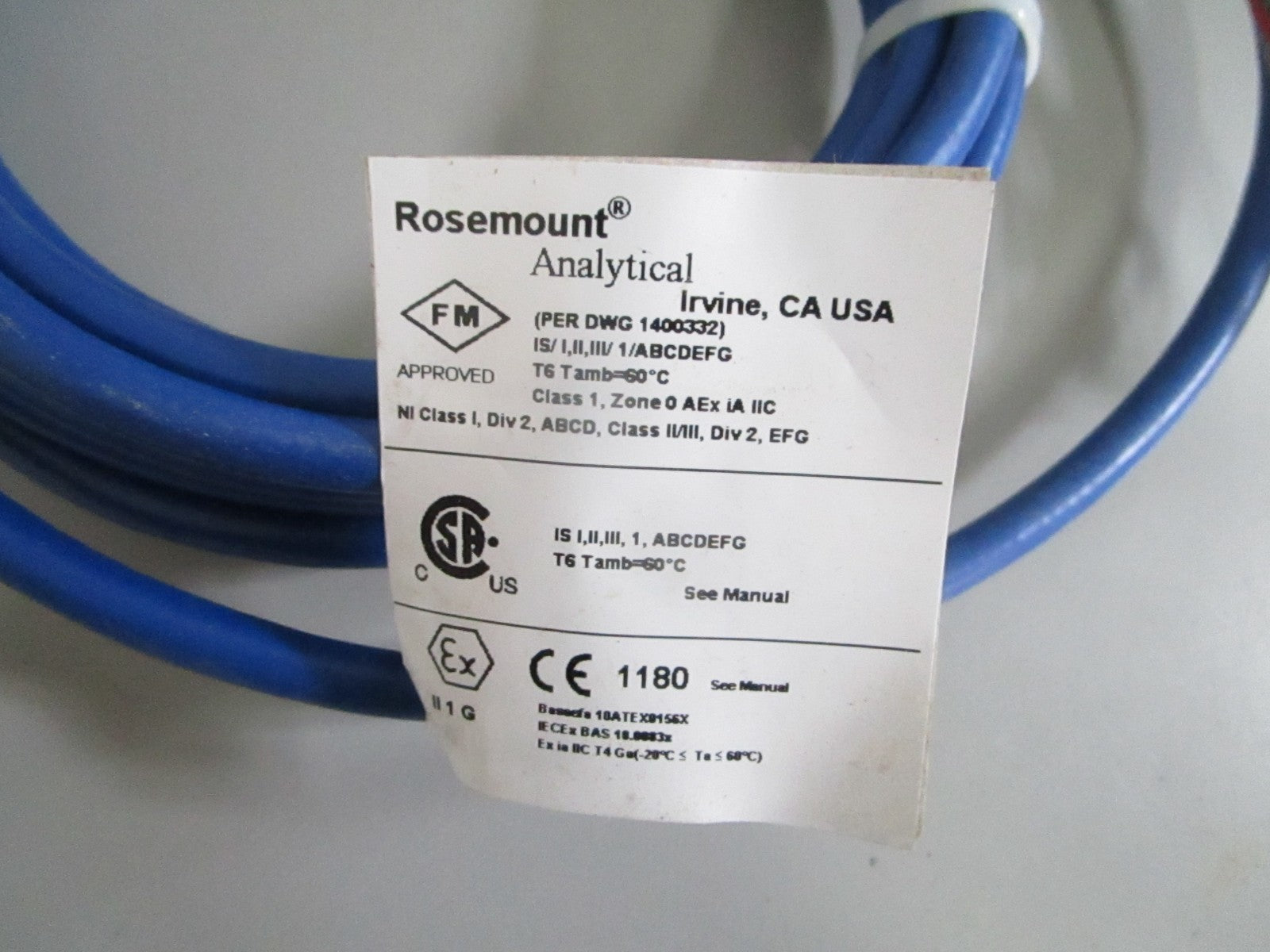 Rosemount 3900-02-10 Model 3900 AccuGlass pH Sensor W/O Pre-Amp NEW OEM 0820