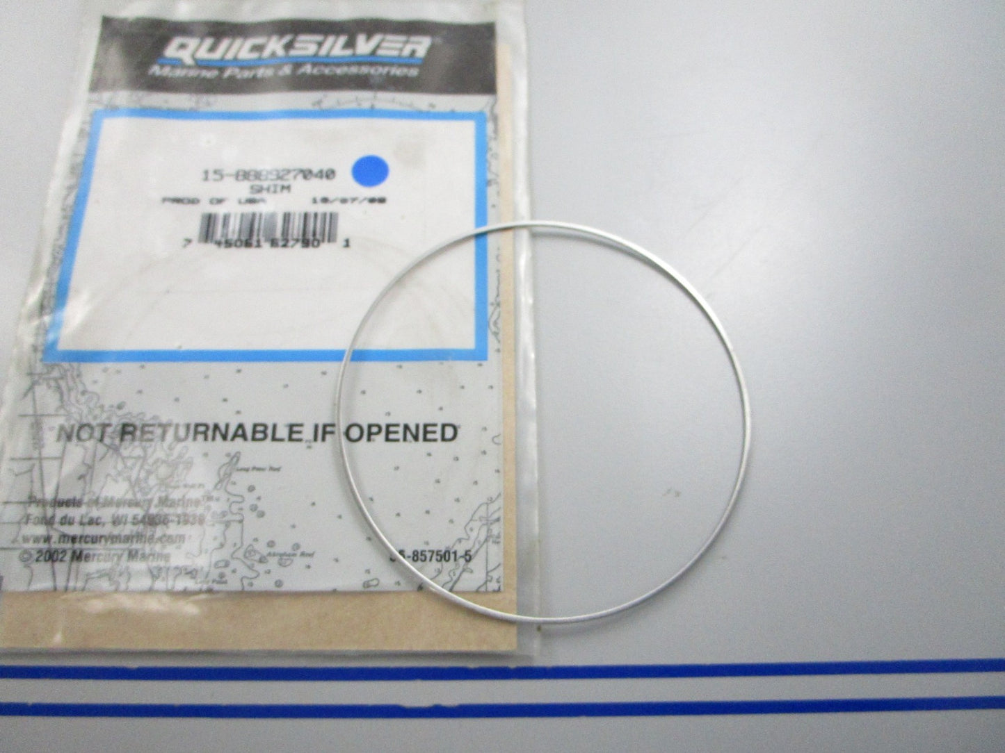 NEW OEM 15-888927040 Mercury Quicksilver Shim 0810