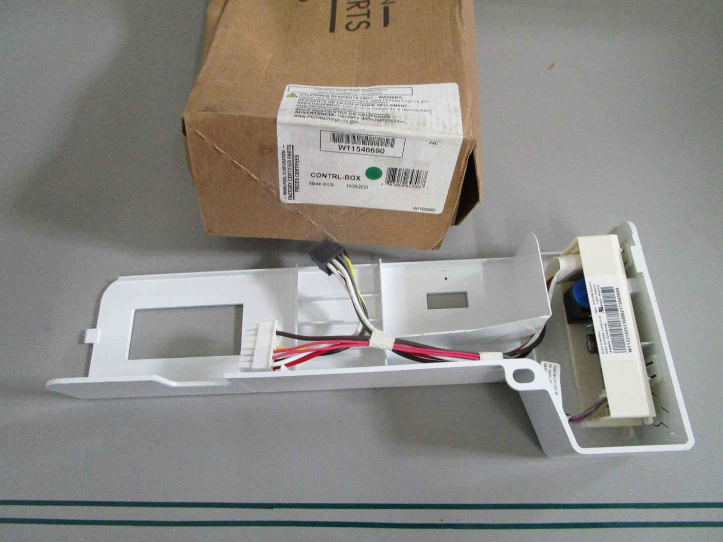 NEW OEM W11546690 Whirlpool Control Box 0820