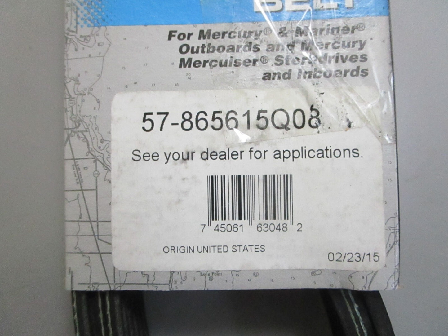 *NEW OEM* 0820 Mercury Quicksilver Serpentine Belt 57-86515Q08