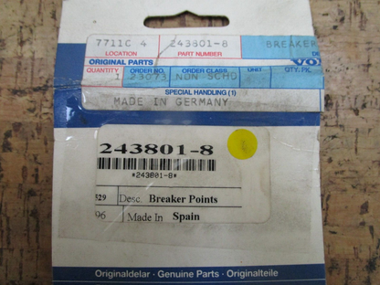 *NEW OEM* 0750 Volvo Penta BREAKER POINTS 243801-8