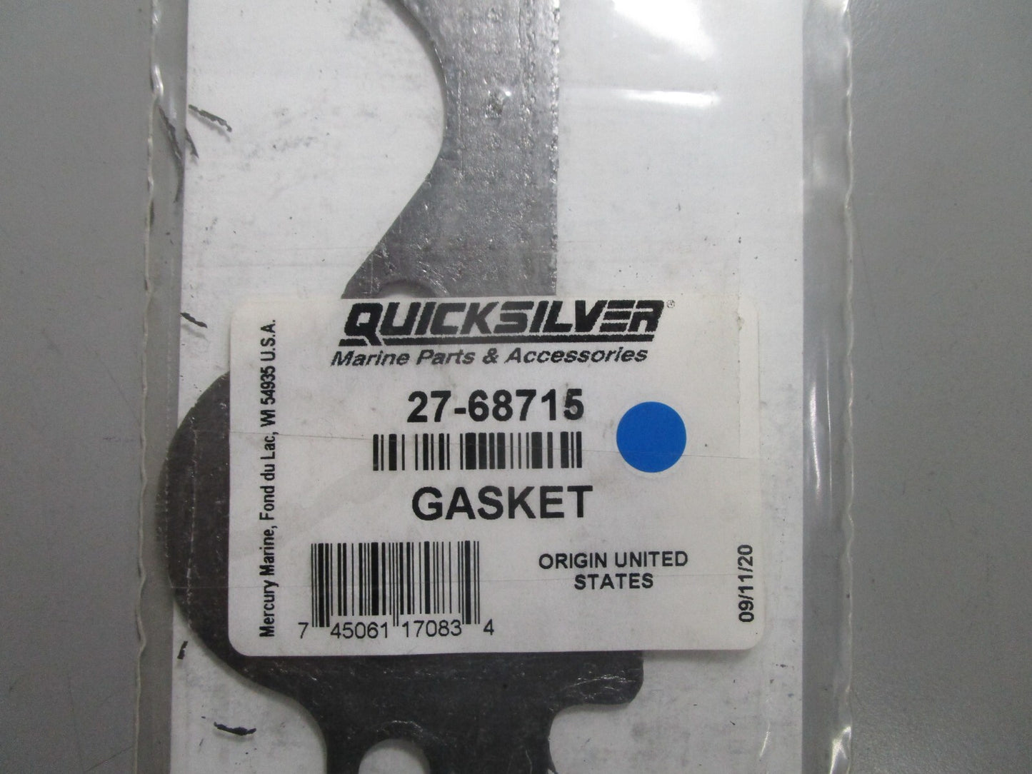 *NEW OEM* 0810 Mercury Quicksilver Gasket 27-68715