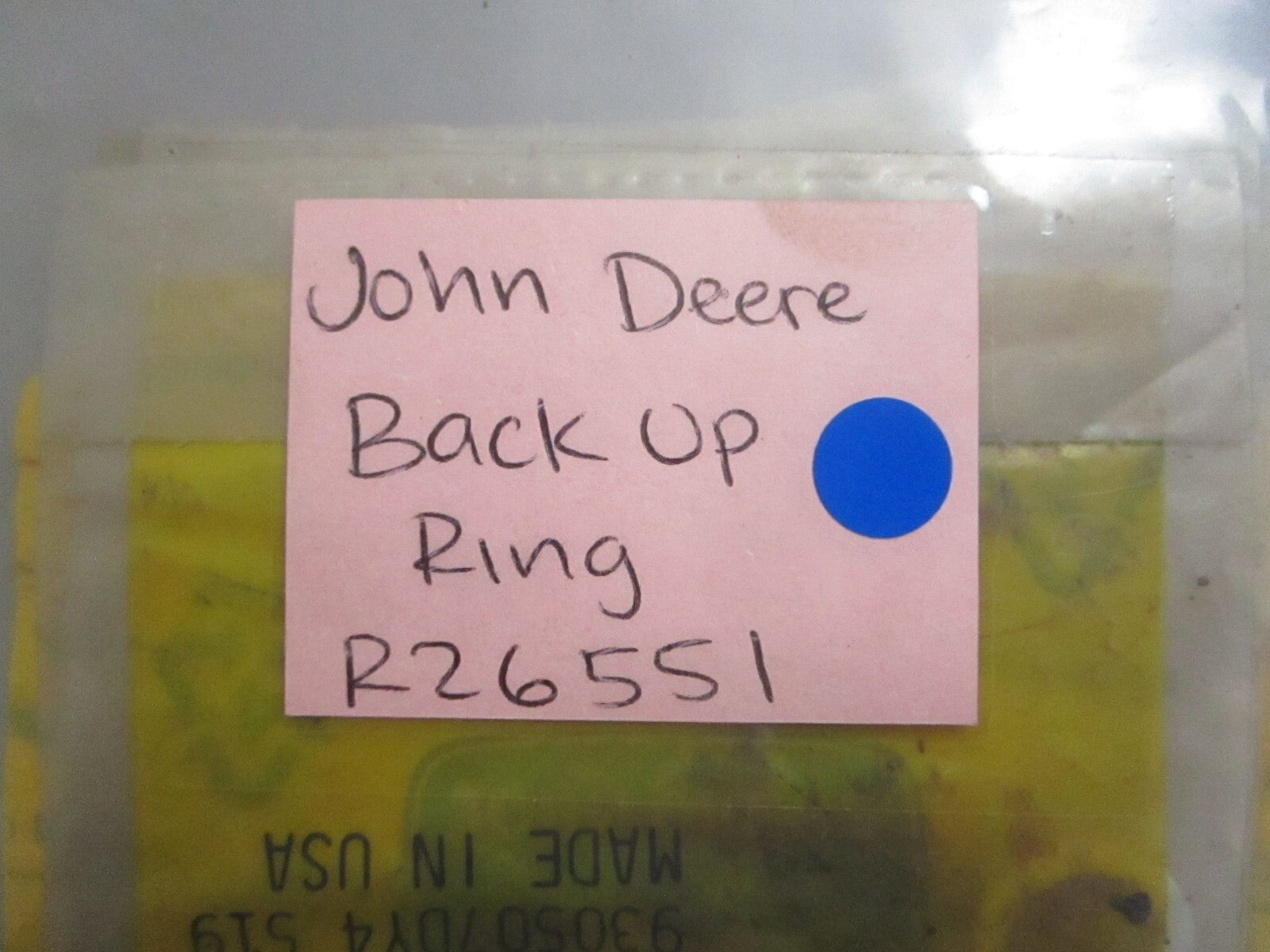 *NEW* 0770 John Deere Back Up Ring R26551