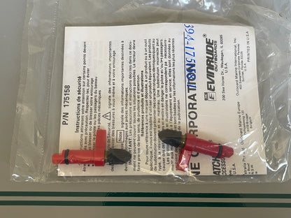 NEW OEM (LOT OF 2) 175158 0175158 OMC Johnson Evinrude Valve Kit 0810
