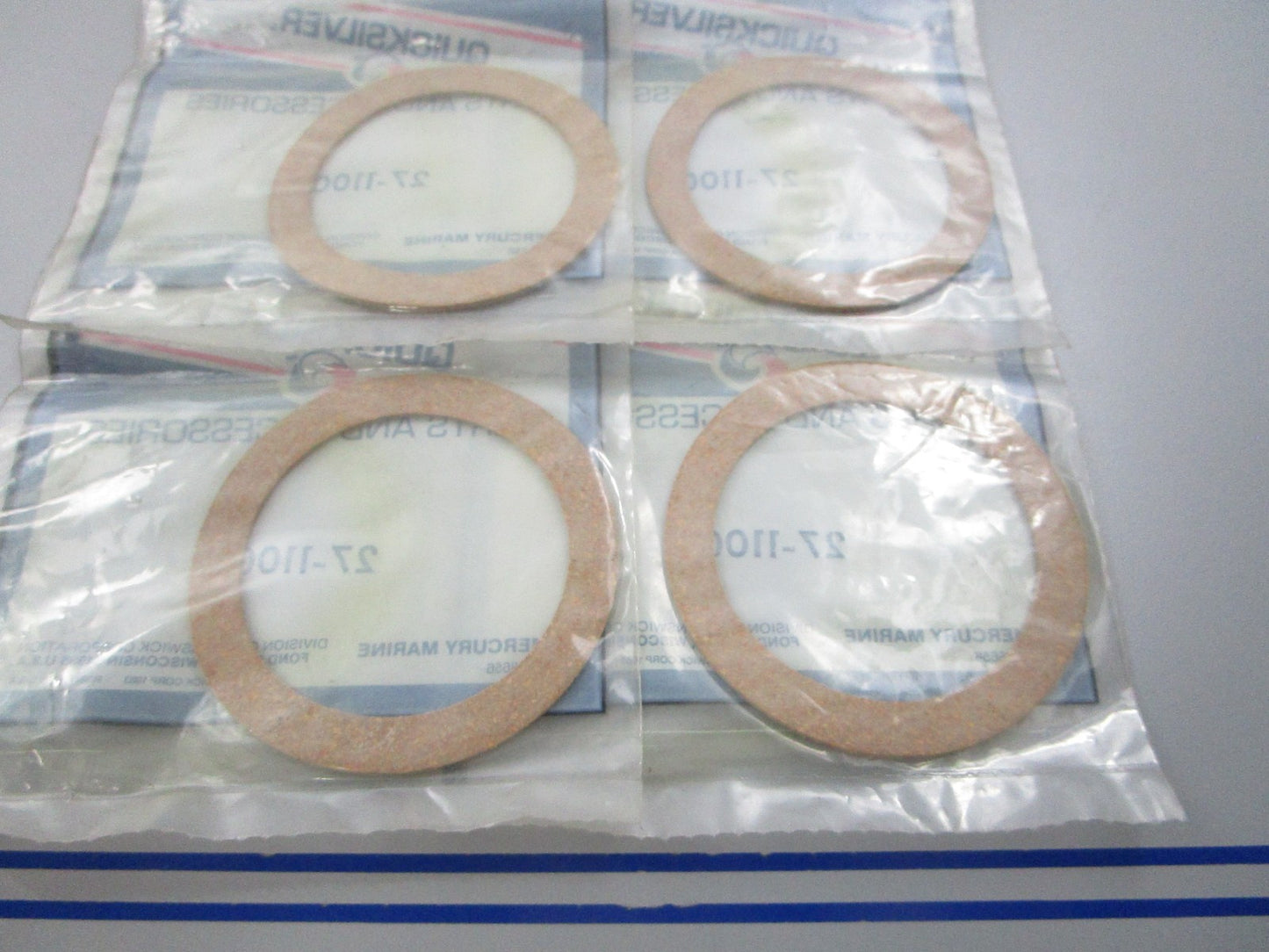NEW OEM (LOT OF 4) 27-11009 Mercury Quicksilver Gasket 0810