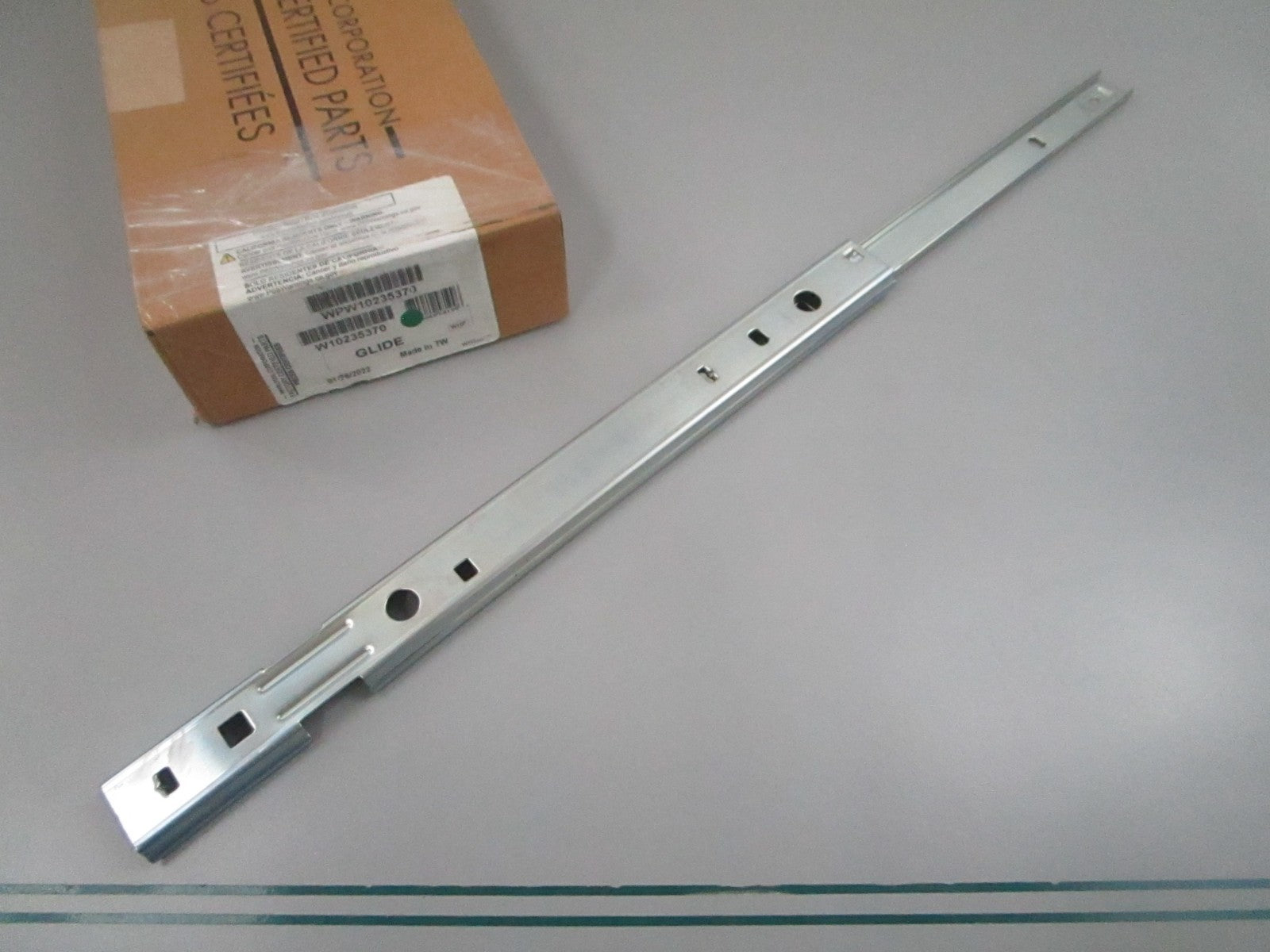 Whirlpool NEW OEM Refrigerator Pantry Drawer Glide WPW10235370 0810