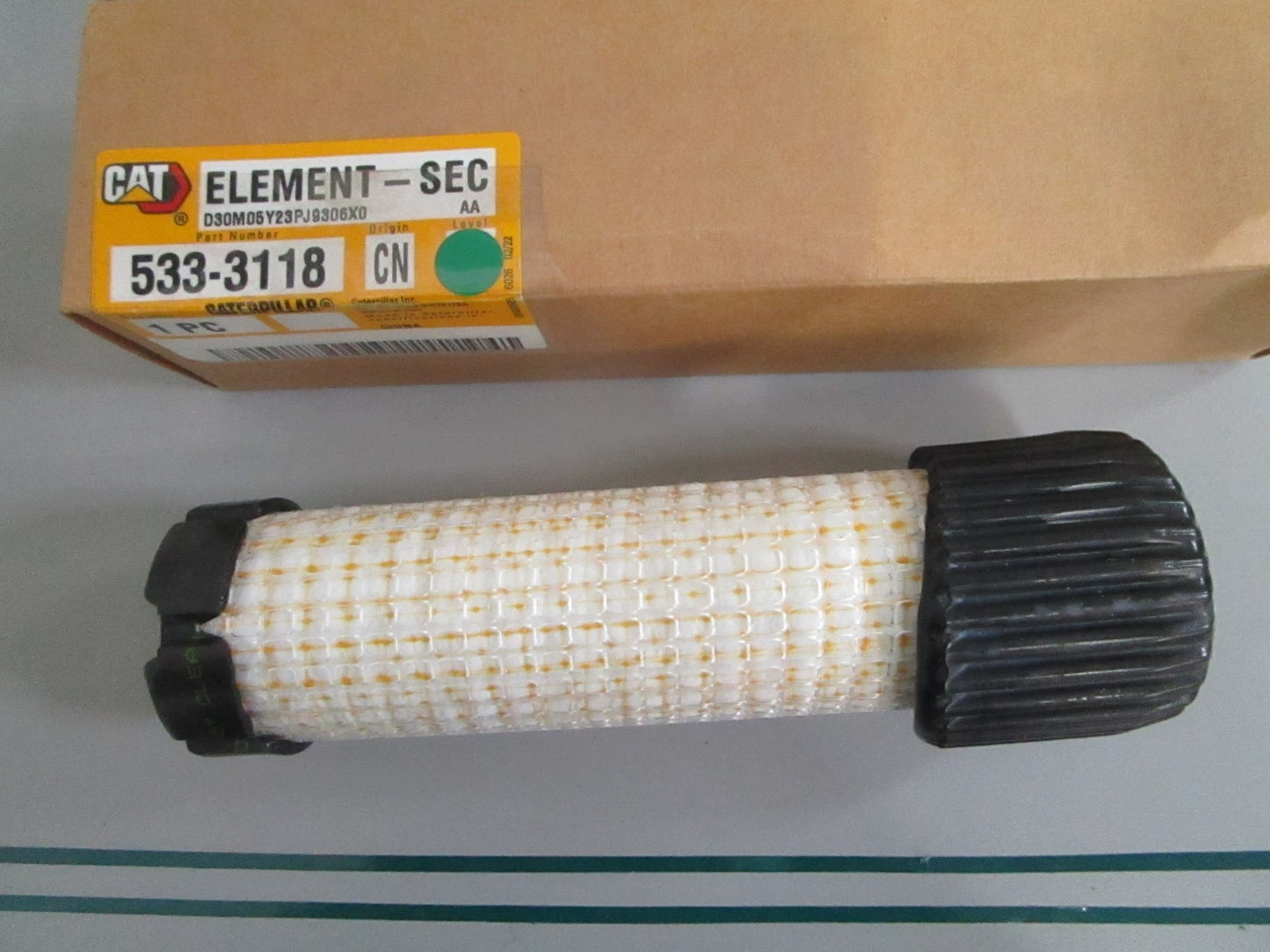 CAT NEW OEM Secondary Air Cleaner Element 533-3118 NOS Excavator Filter 0820