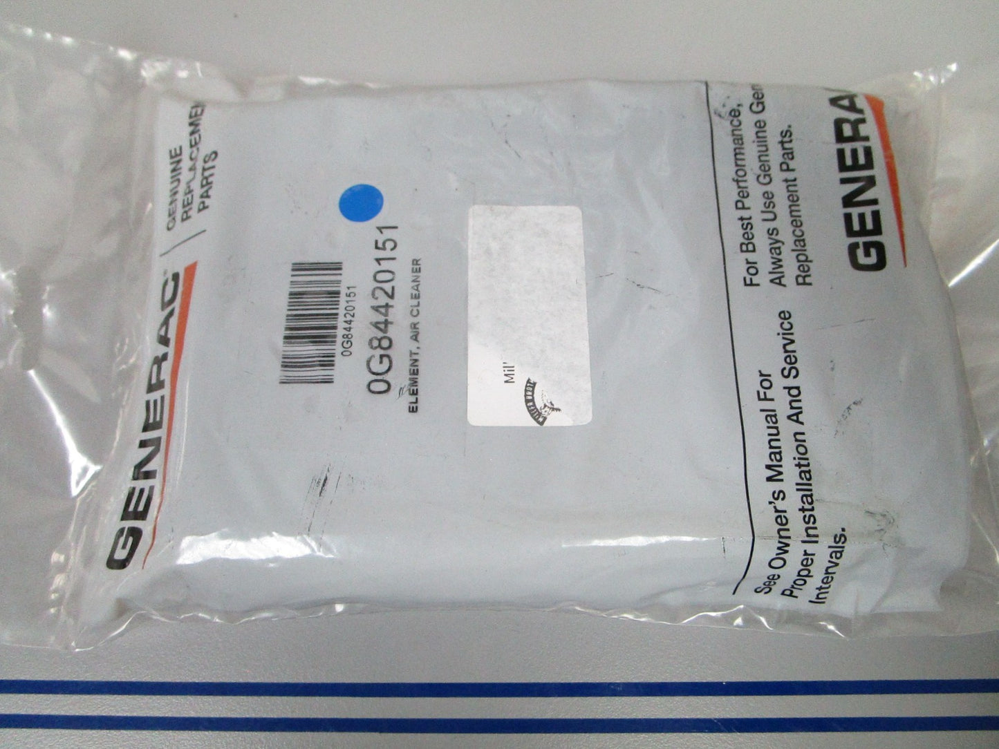 NEW OEM 0G84420151 Generac Air Cleaner Element 0720