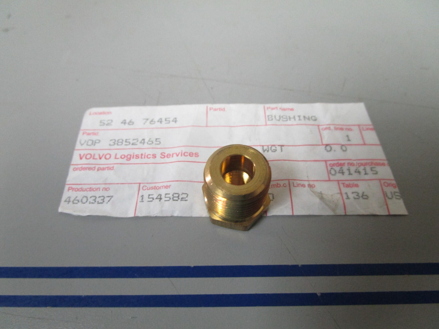 *NEW OEM* 0720 Volvo Penta Bushing 3852465