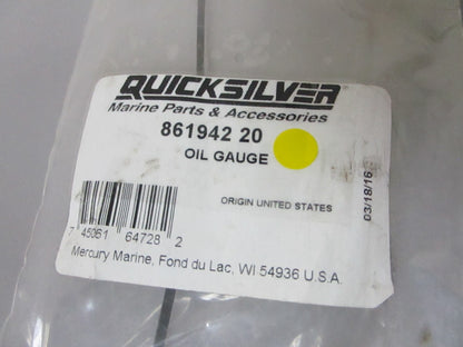 *NEW OEM* 0720 Mercury Quicksilver Oil Gauge 861942 20