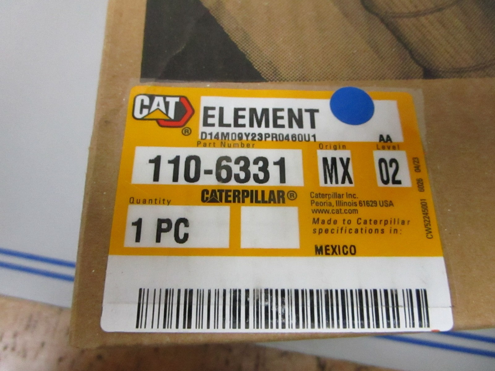 NEW OEM Cat Caterpillar 110-6331 Element 0720