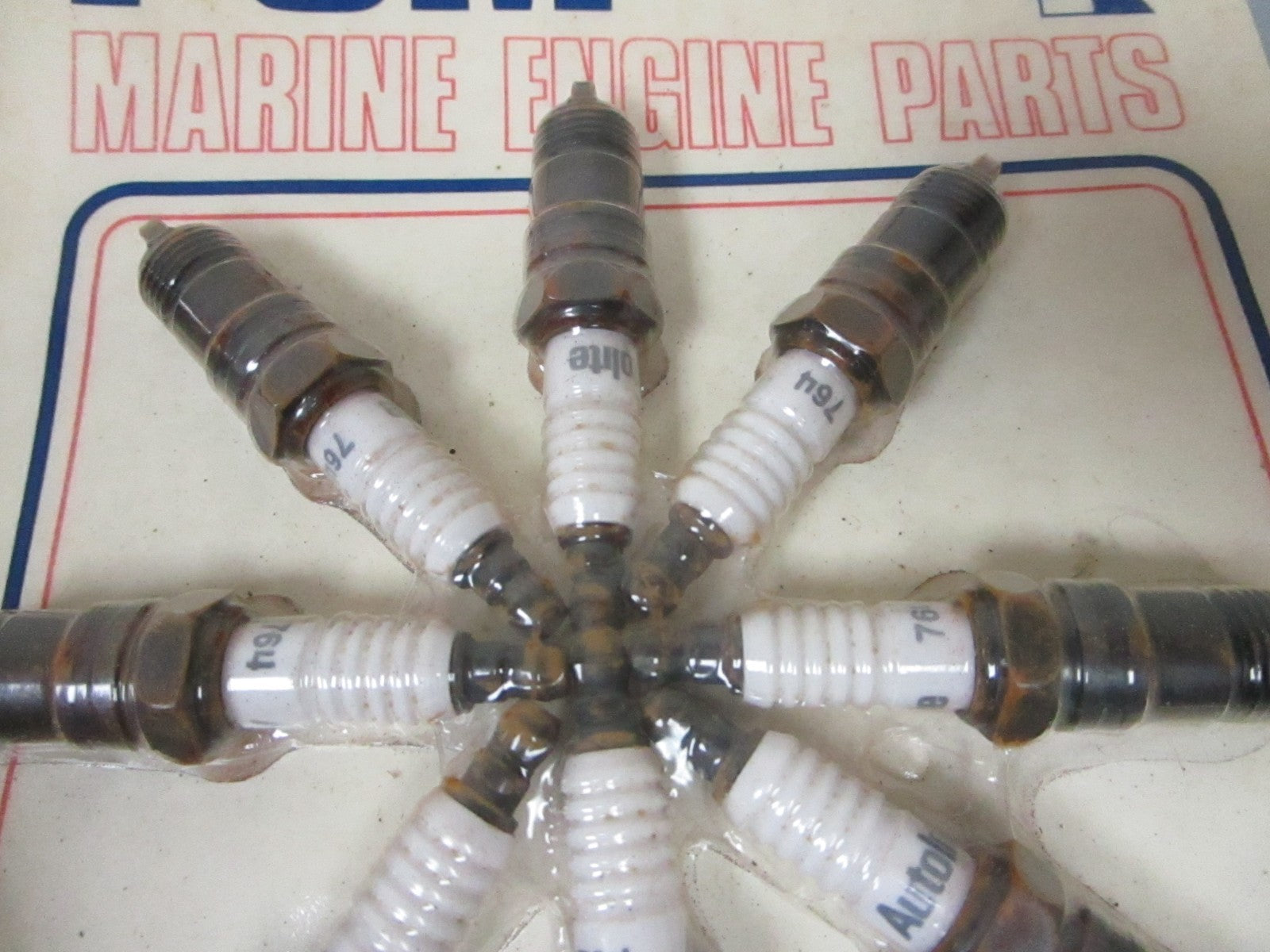 NEW OEM RP030007 Pleasure Craft Marine PCM Autolite #764 Spark Plug Set 0720