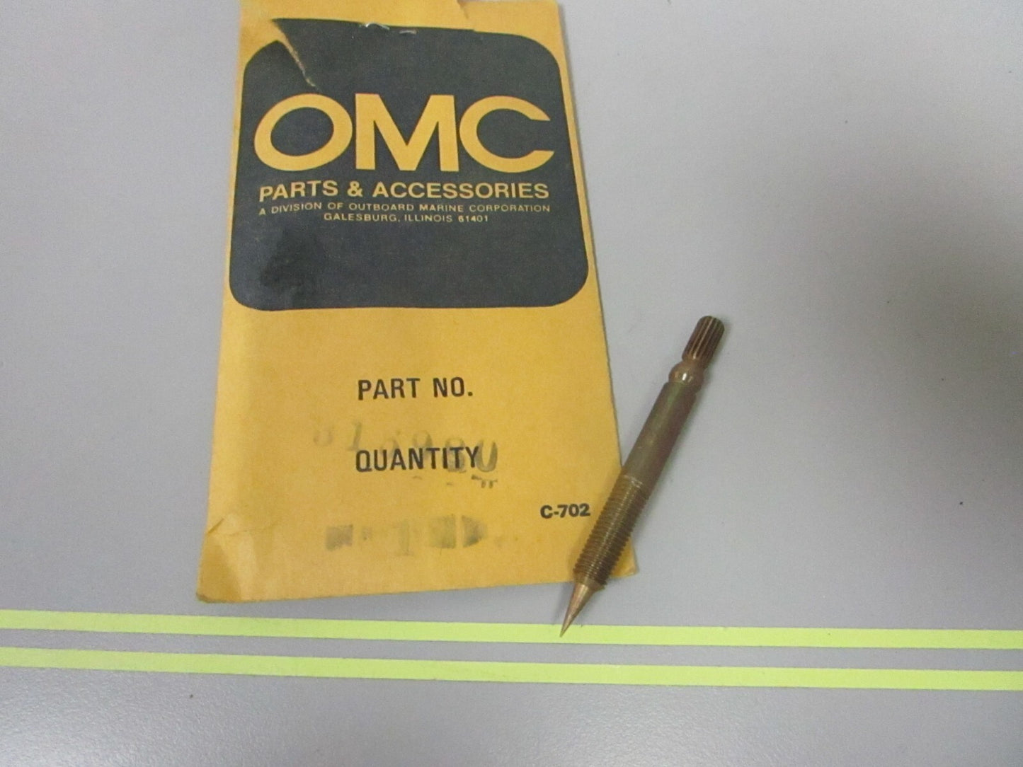 *NEW OEM* 0810 OMC Johnson Evinrude Needle Valve 316980 0316980