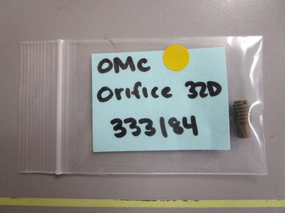 *NEW OEM* 0810 OMC Johnson Evinrude Orifice 32D 333184 0333184