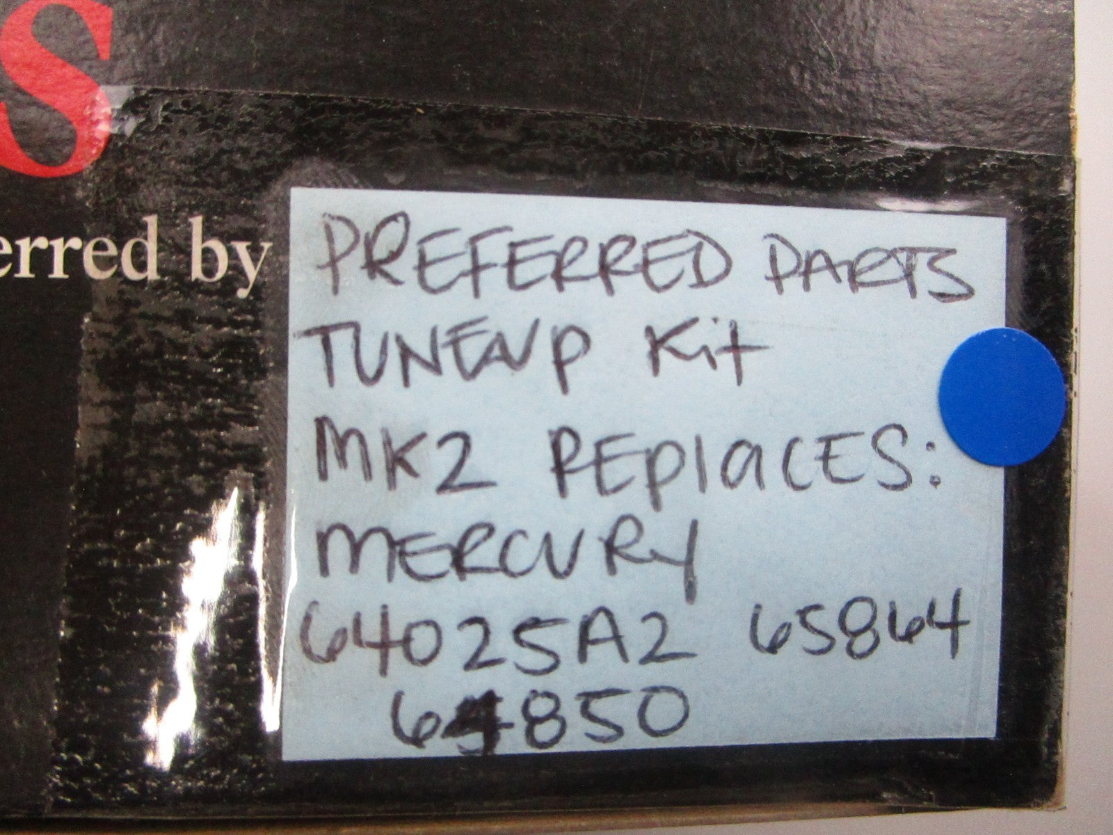 NEW MK2 Replaces: Mercury 64025A2 65864 64850 Preferred Parts Tune-Up Kit 0810
