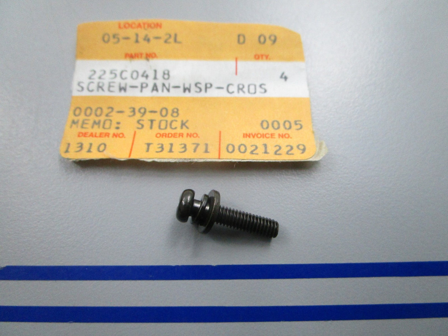 NEW OEM Kawasaki 225C0418 Screw 0810