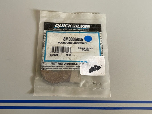 *NEW OEM* 0810 Mercury Quicksilver Plate/Disc Assembly 8M0006845
